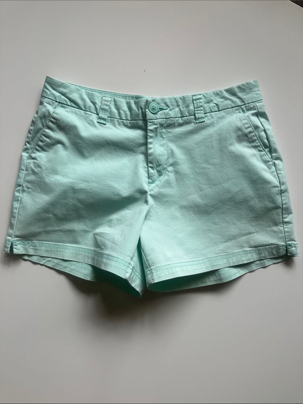 Magellan Outdoors Mint Green Women's Cotton Chino Shorts